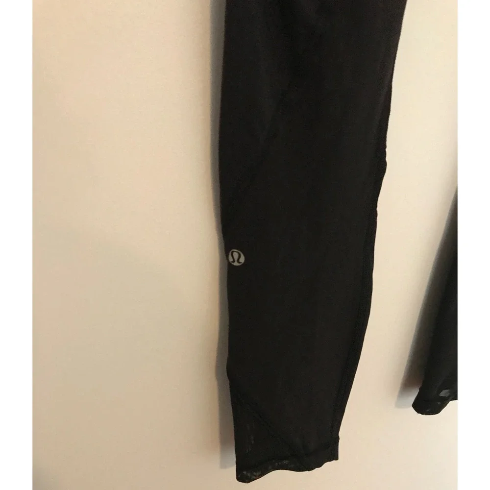 Lululemon Inspire Tight II Mesh 6 Black Quilt 29 Luxtreme Run Leggings